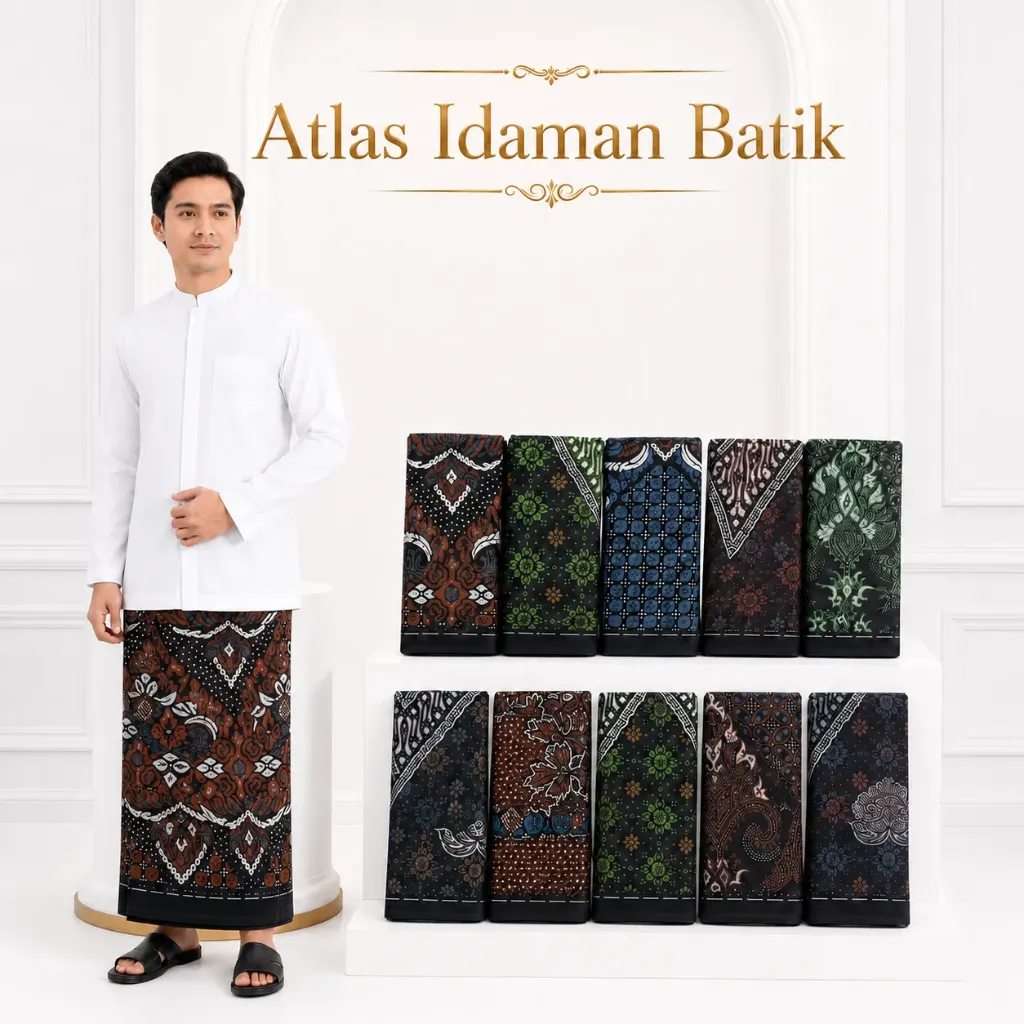 [SRG-ATL-BHS-BTK] Sarung Atlas Motif BHS Batik