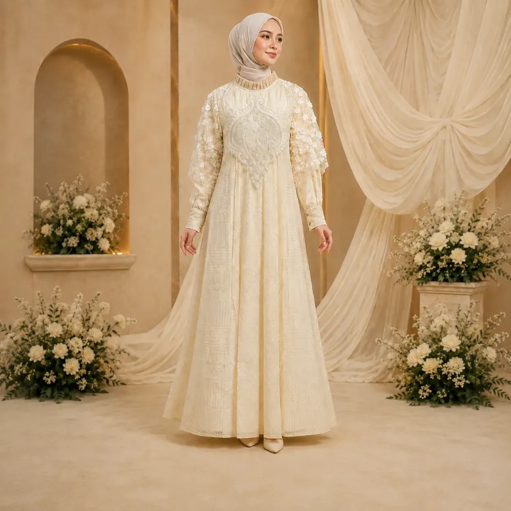 Dress Gamis Bridal Mewah