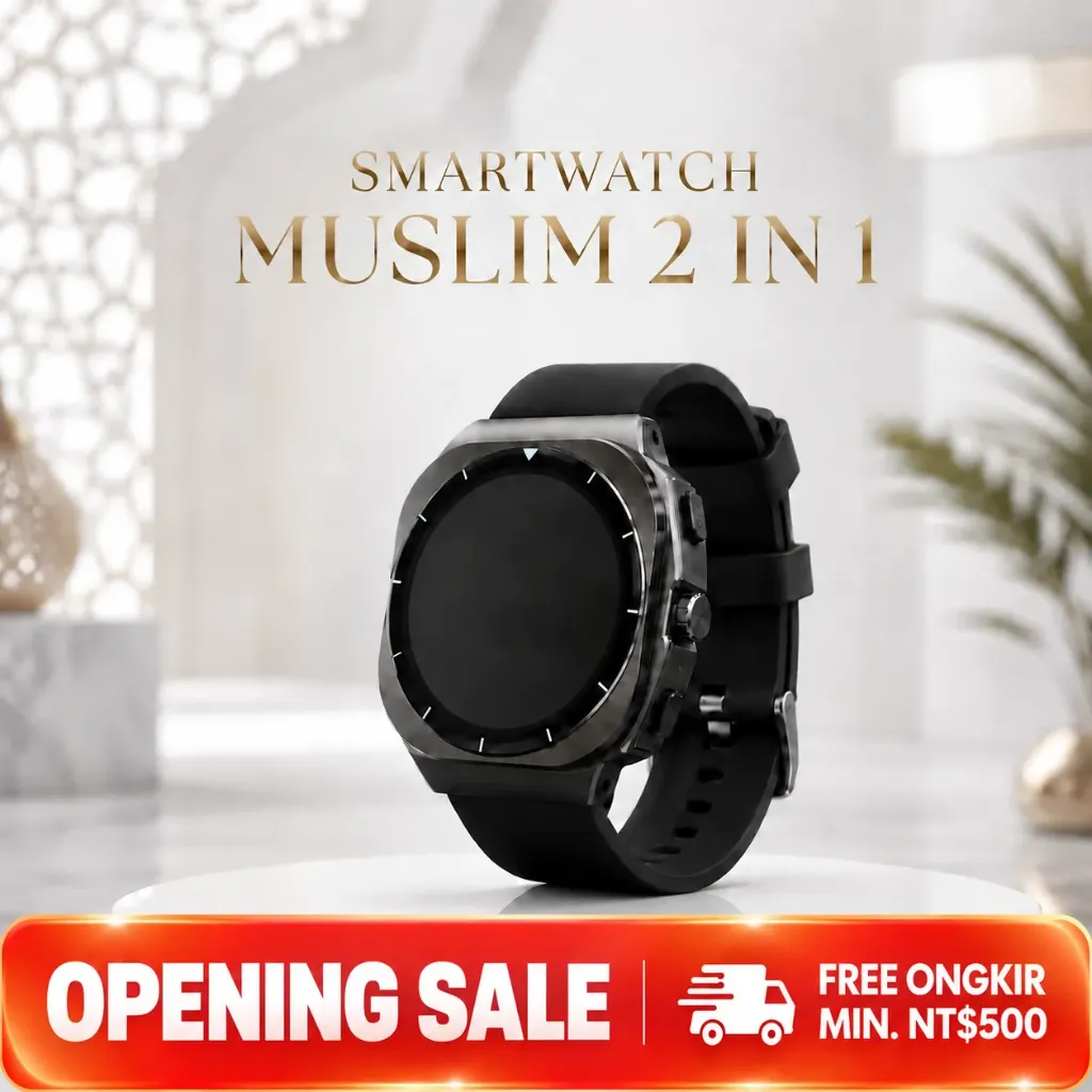 Smartwatch Muslim 2 In 1 Z19 Hitam