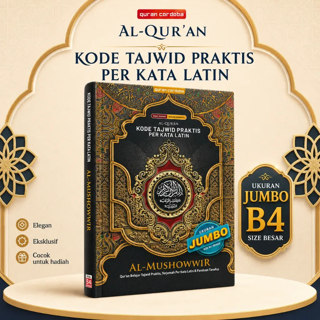 [QRN-MSWR-TJM-B4] Al Quran MUSHOWWIR Terjemahan Ukuran B4 SUPER JUMBO