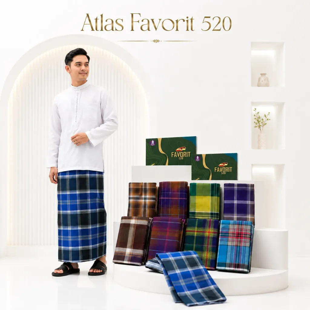 Sarung Atlas Kotak Favorit 520