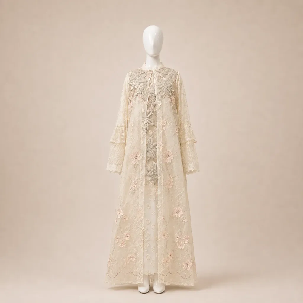 Gamis Ivory Bunga 2
