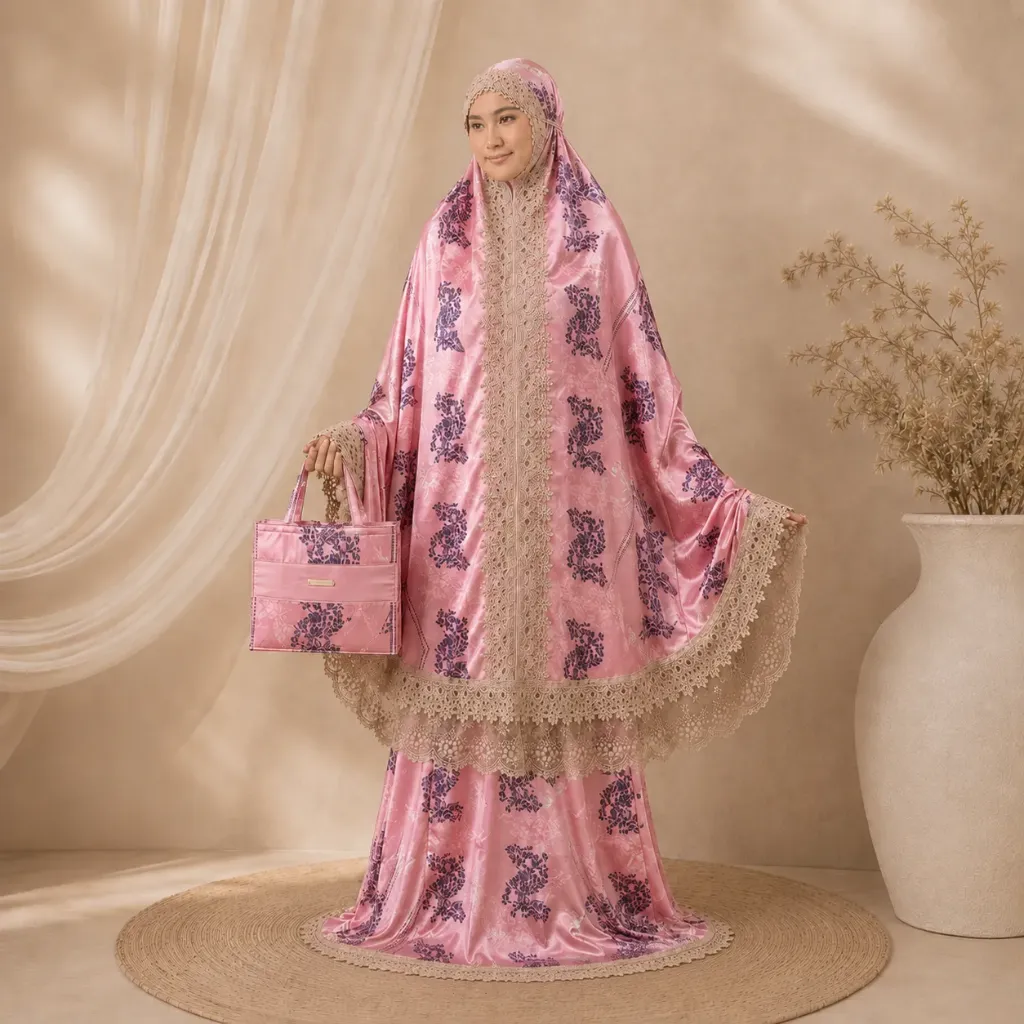 Mukena Armany Silk Azara V3 Pink