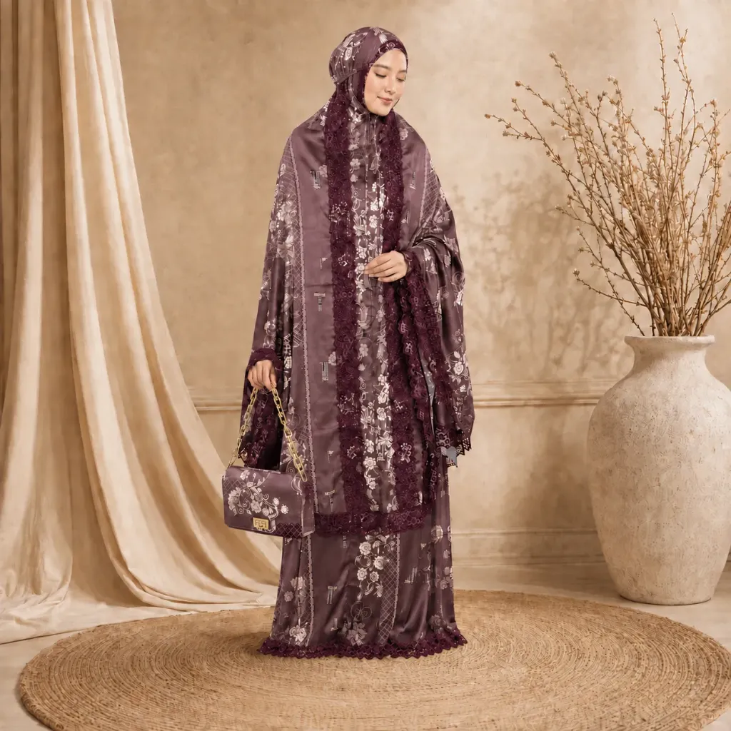 Mukena Nayara Burgundy