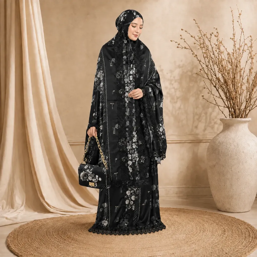 Mukena Nayara Hitam