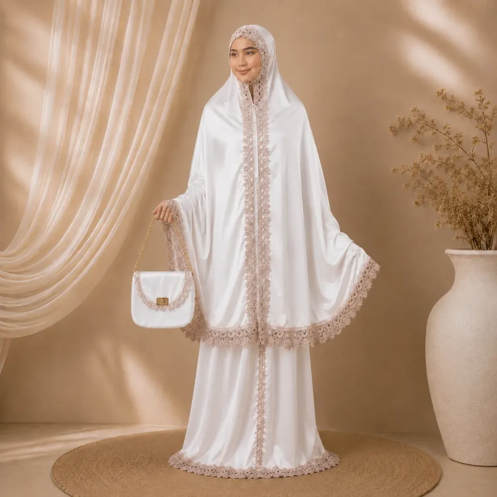 Mukena Armany Polos Putih
