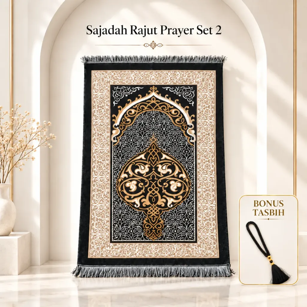 [SD-PS-2] Sajadah Rajut Prayer Set 2