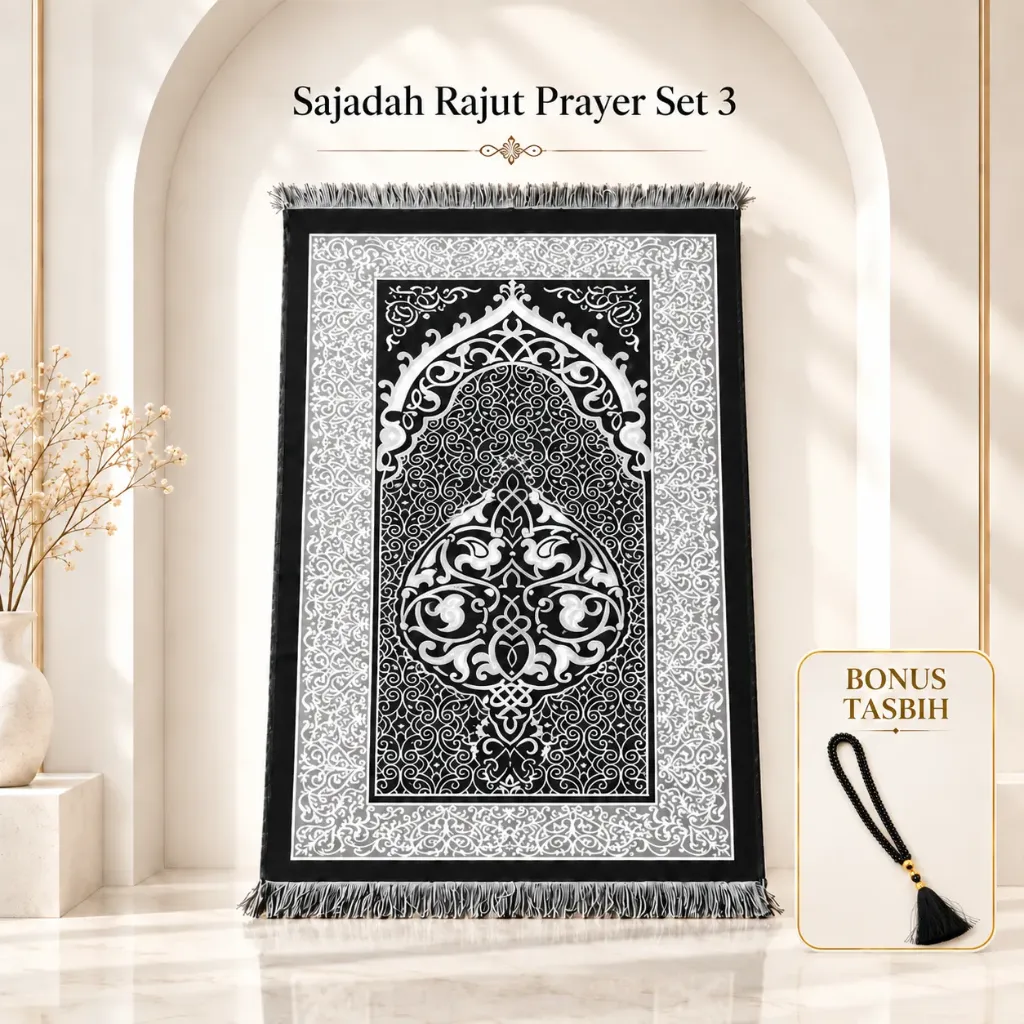[SD-PS-3] Sajadah Rajut Prayer Set 3