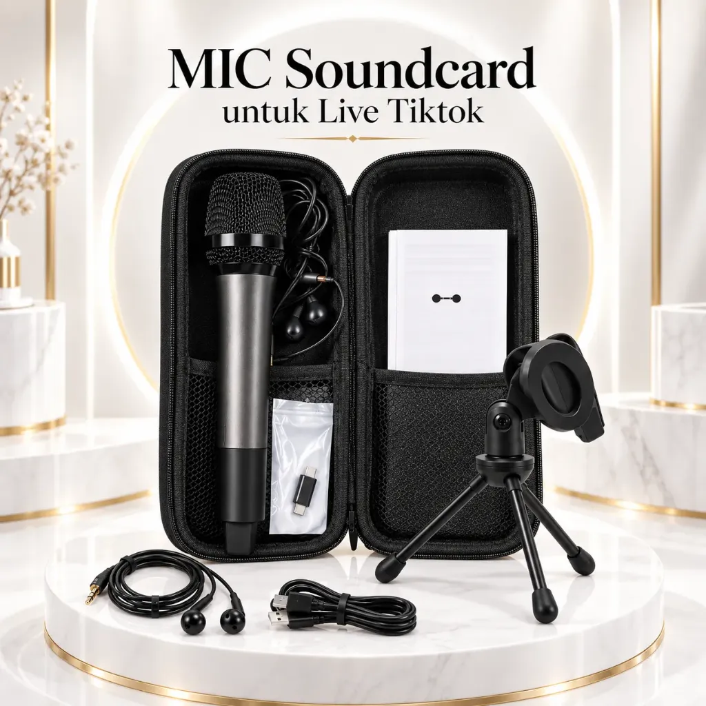 [MIC-H20] MIC Soundcard untuk Live Tiktok