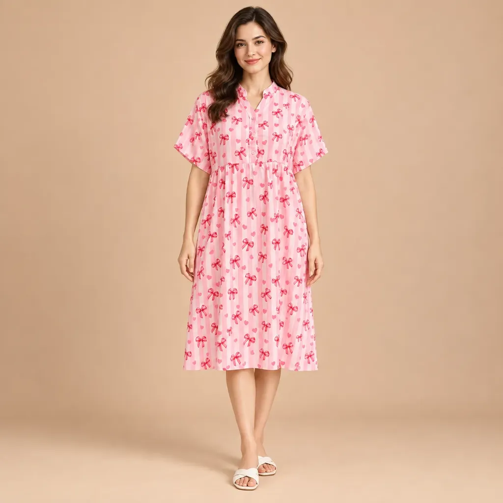 Daster Nona Pink Ribbon