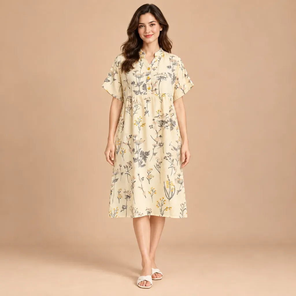 Daster Nona Cream Botanical