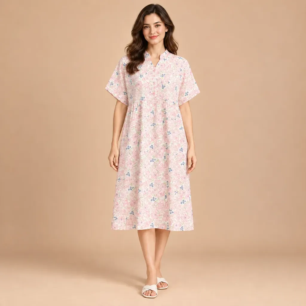Daster Nona Pink Petal