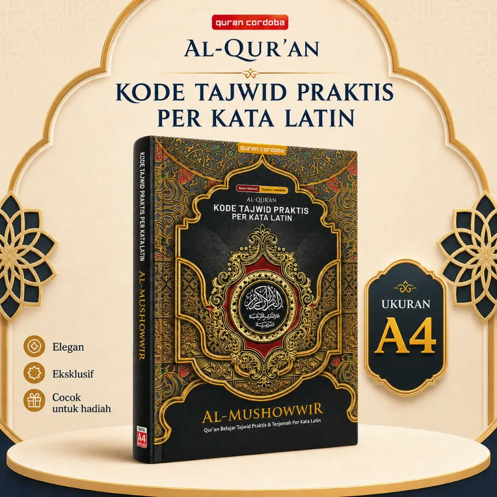 [QRN-MSWR-TJM-A4] Al Quran MUSHOWWIR Terjemahan Ukuran A4 Sedang