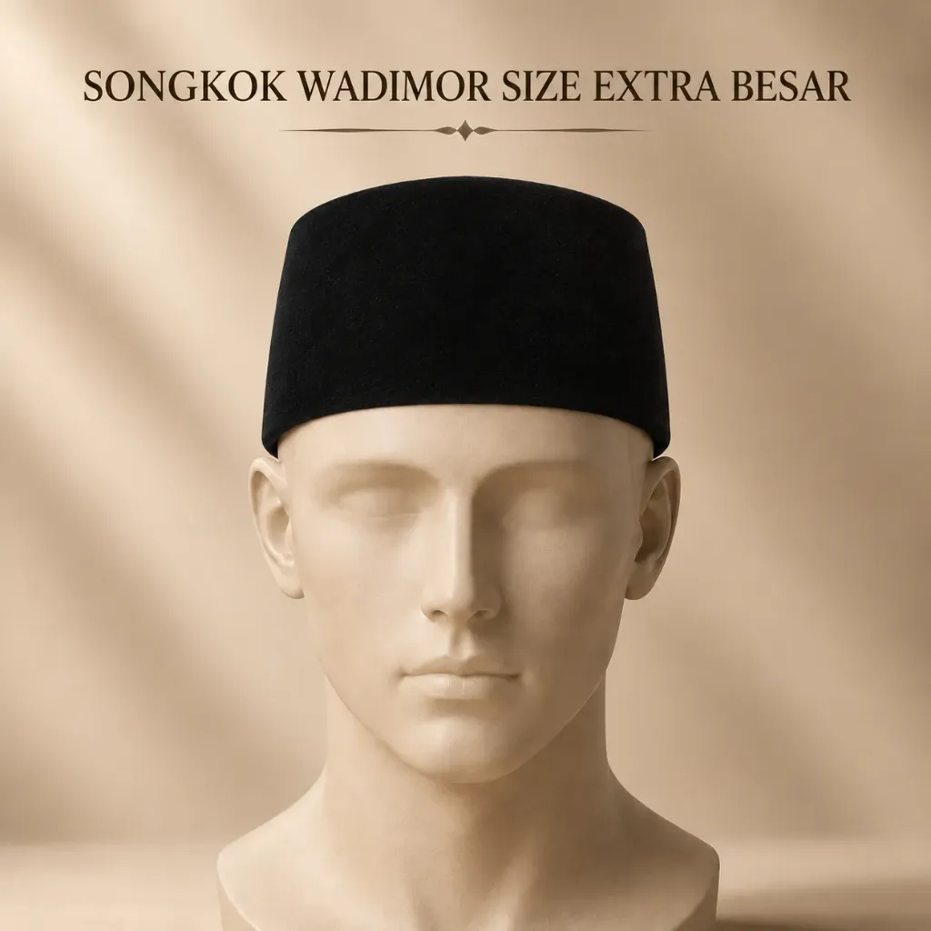 Songkok Wadimor Size Extra Besar (Size 9)