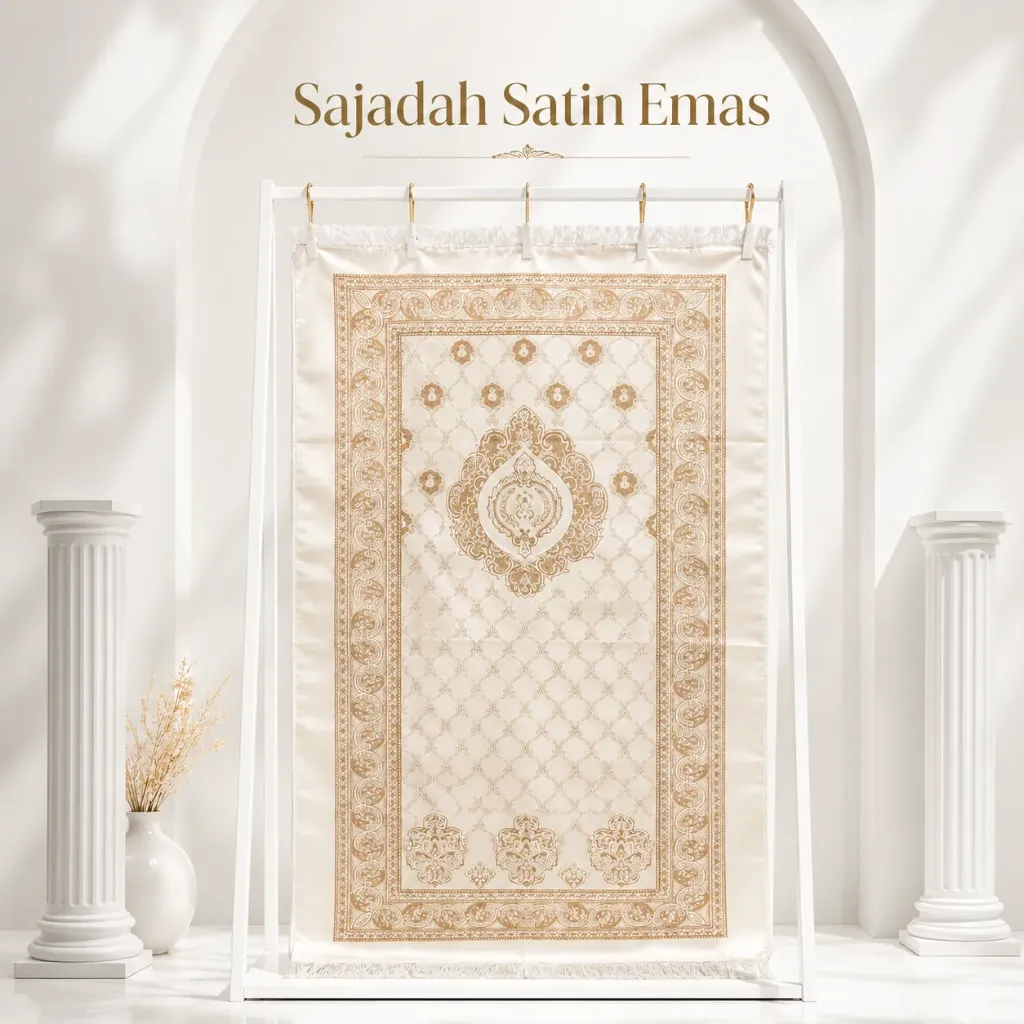 [SD-Satin-3] SAJADAH SATIN EMAS