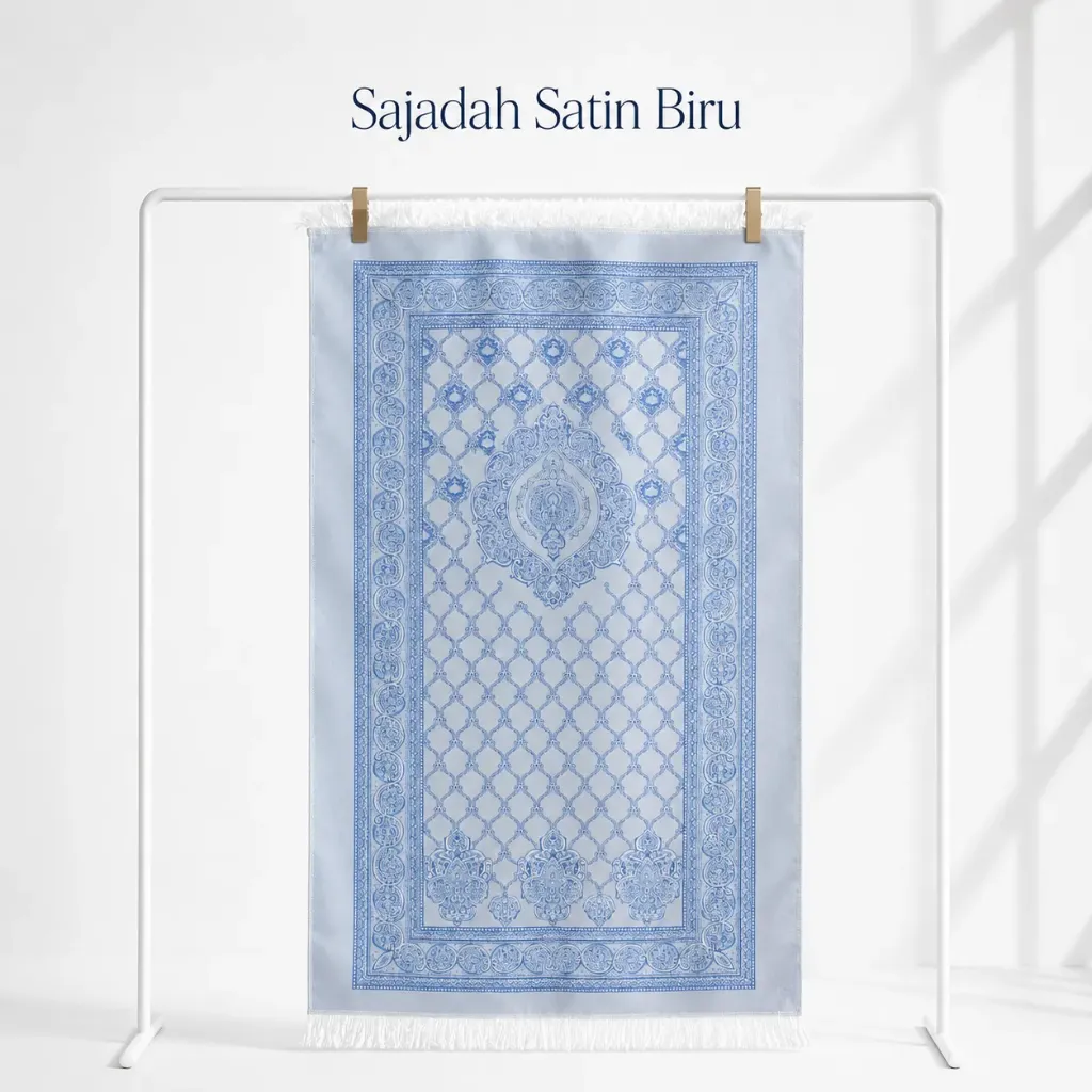 [SD-Satin-2] SAJADAH SATIN BIRU