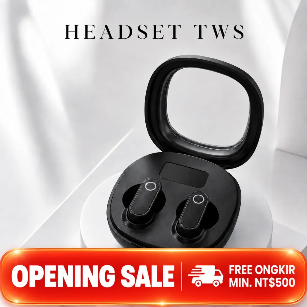 [HS-B38-1] Headset Bluetooth TWS B38 Hitam