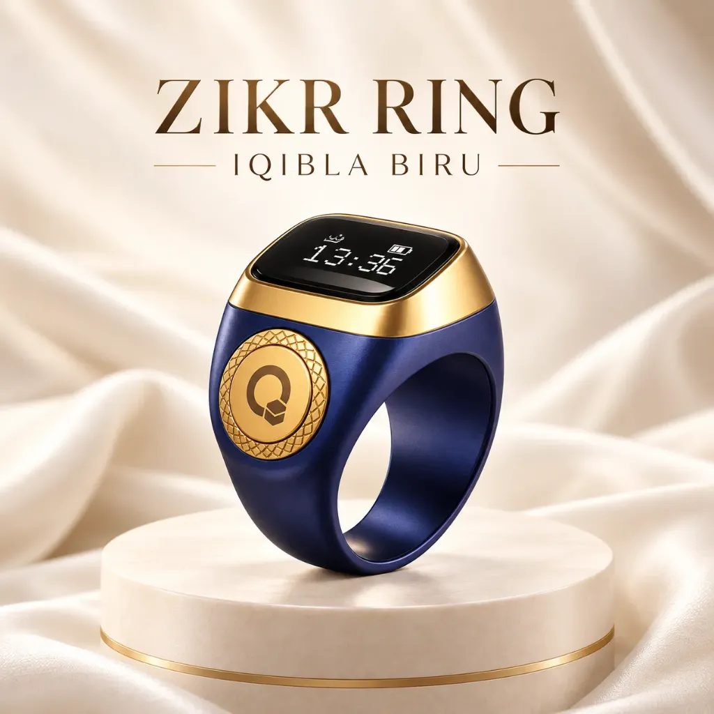 [ZR-1-4] Zikr Ring Iqibla Biru