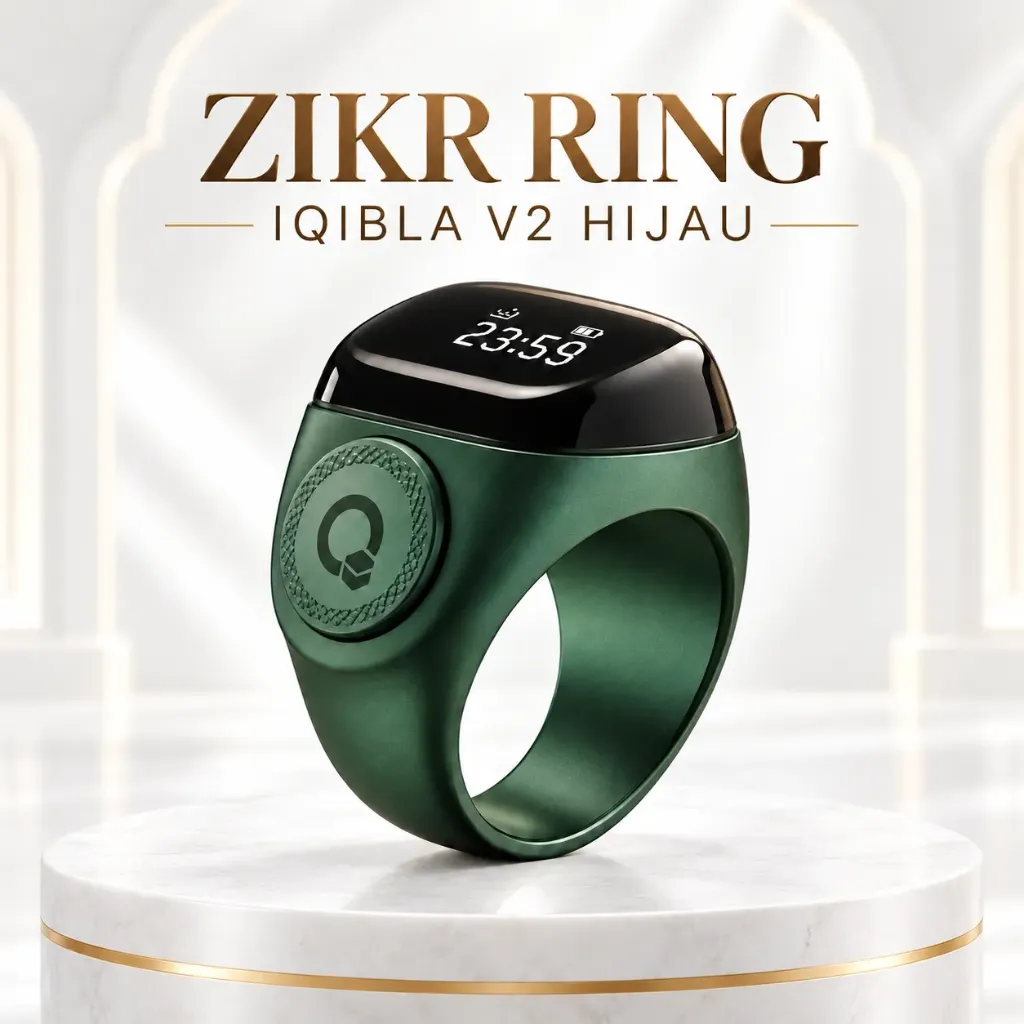 [ZR-2-2] Zikr Ring Iqibla V2 Hijau
