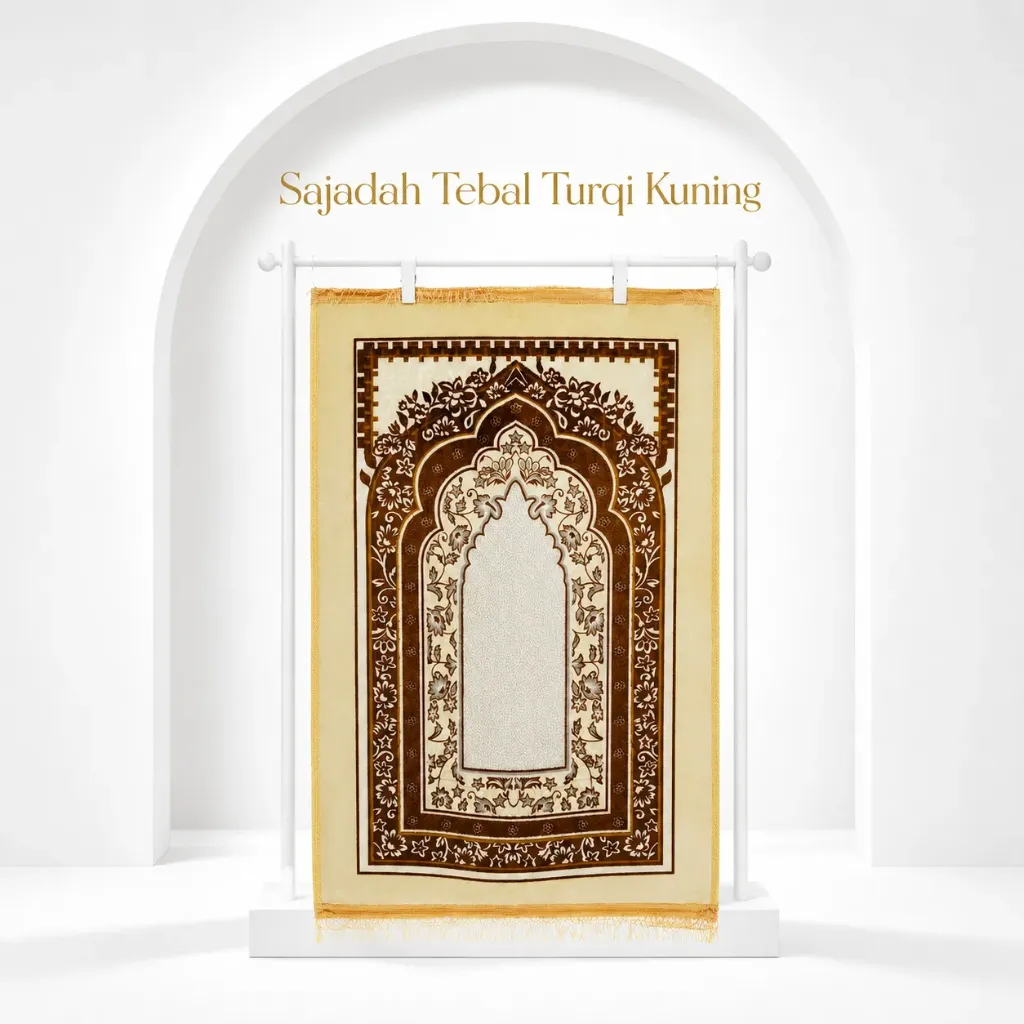 [SD-TURQ-1] SAJADAH TEBAL Turqi 1 (free tasbih digital)