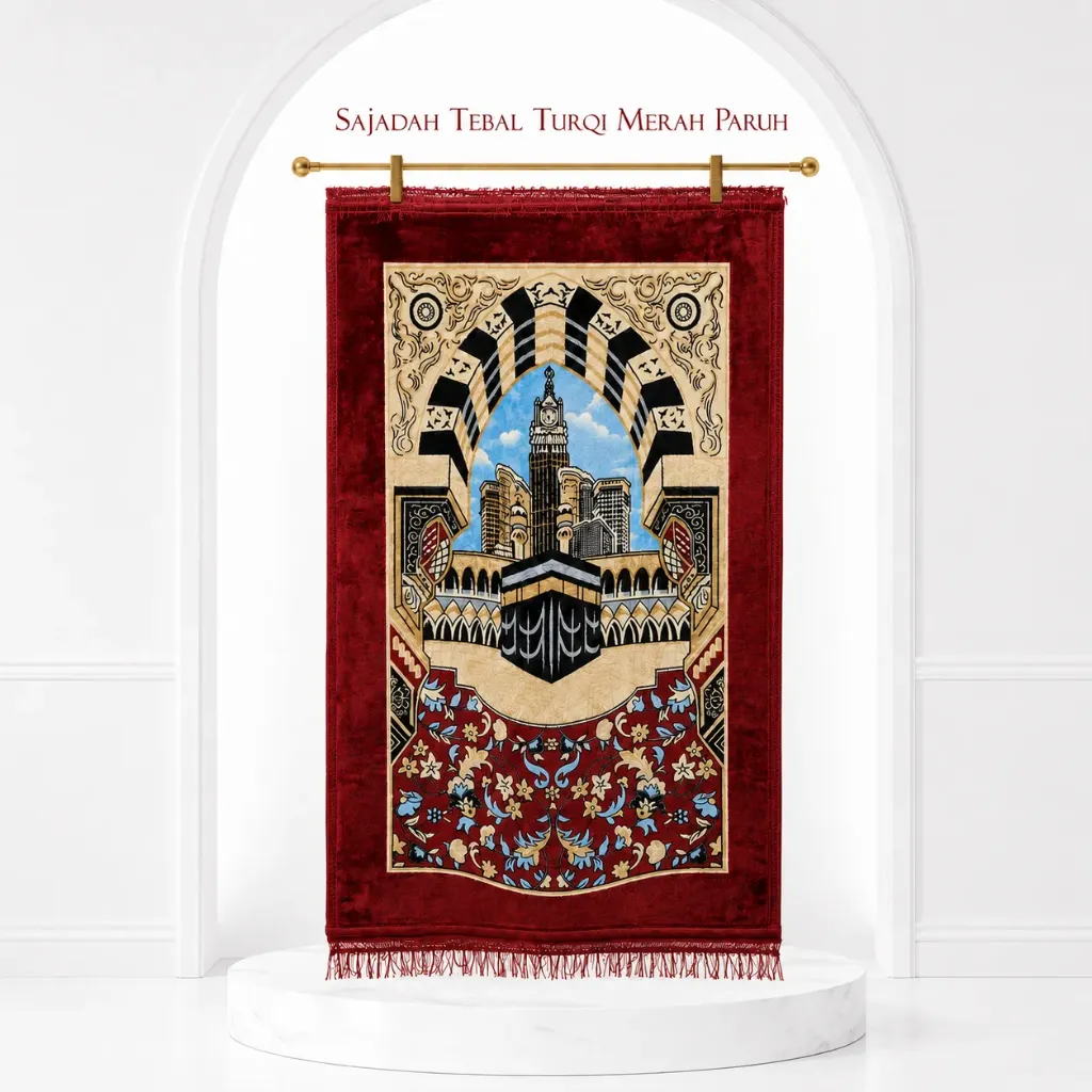 [SD-TURQ-2] SAJADAH TEBAL Turqi 2 (free tasbih digital)