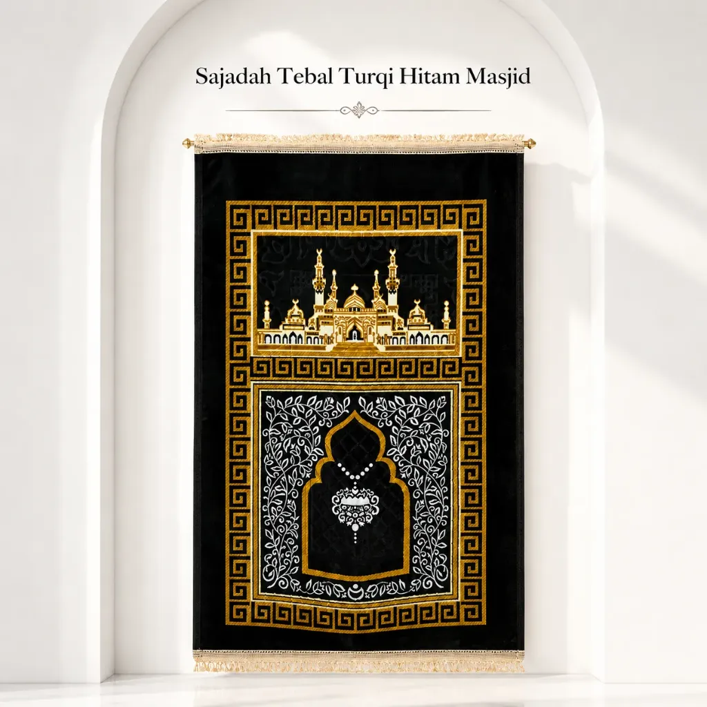 [SD-TURQ-3] SAJADAH TEBAL Turqi 3 (free tasbih digital)