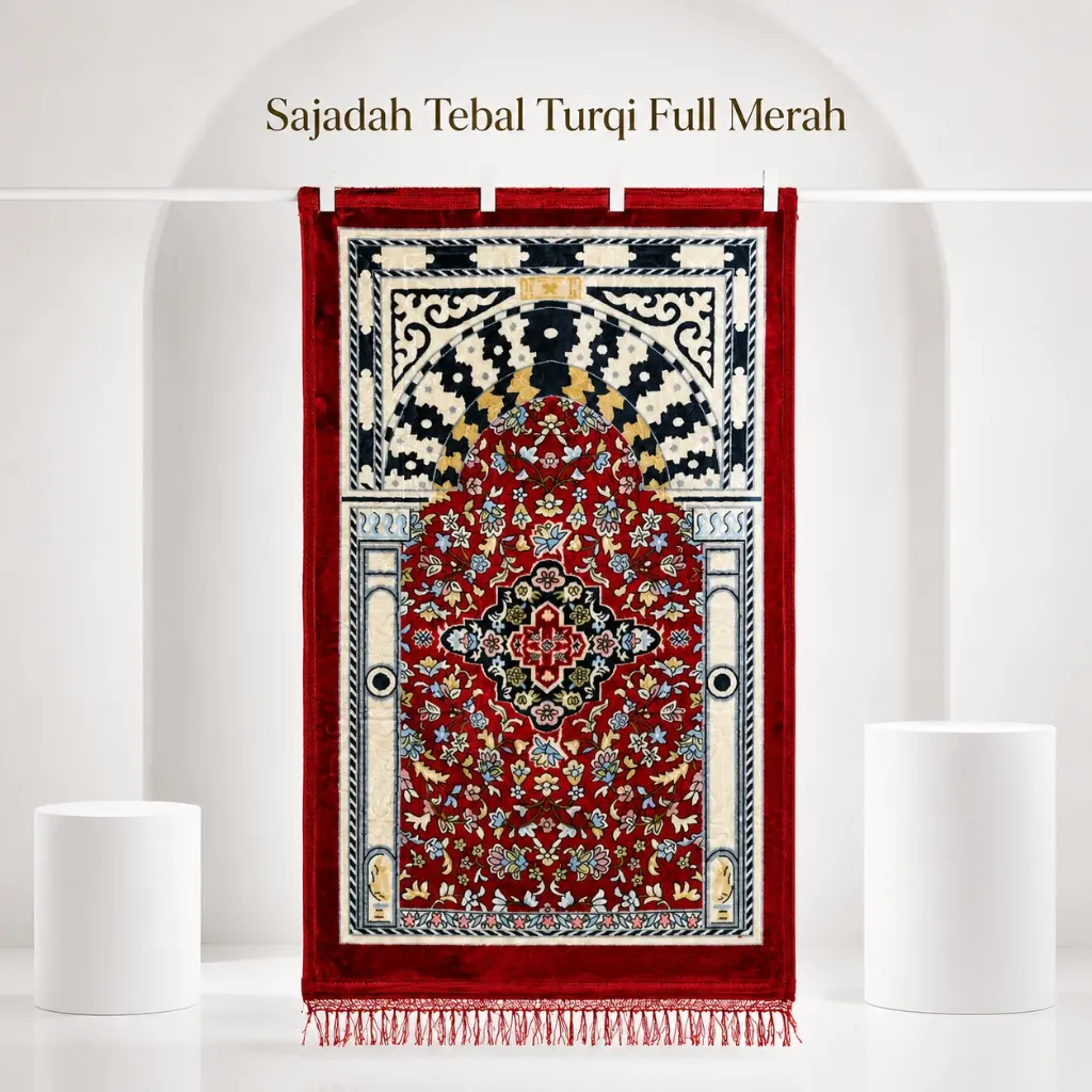 [SD-TURQ-5] SAJADAH TEBAL Turqi 5 (free tasbih digital)