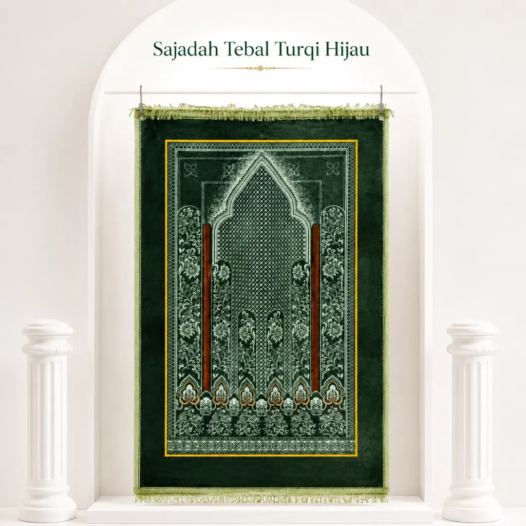 [SD-TURQ-6] SAJADAH TEBAL Turqi 6 (free tasbih digital)