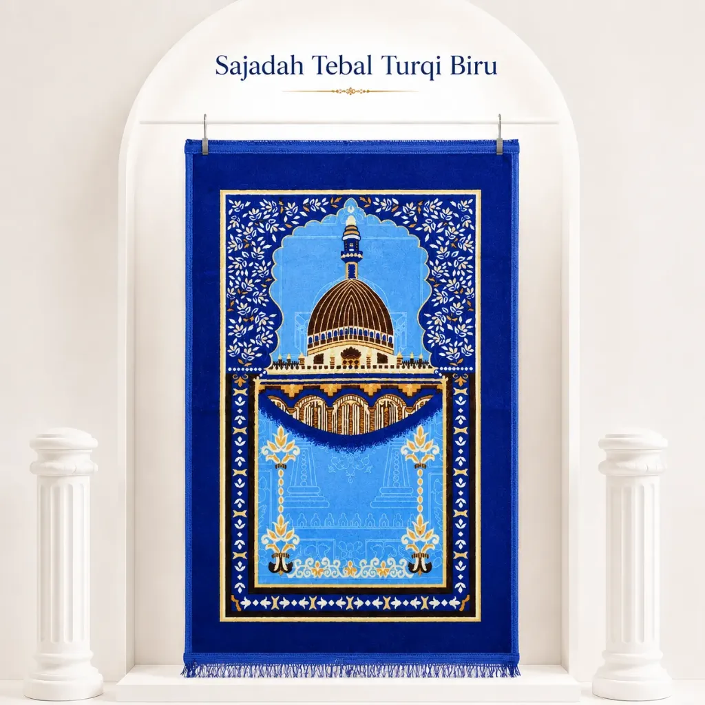 [SD-TURQ-7] SAJADAH TEBAL Turqi 7 (free tasbih digital)