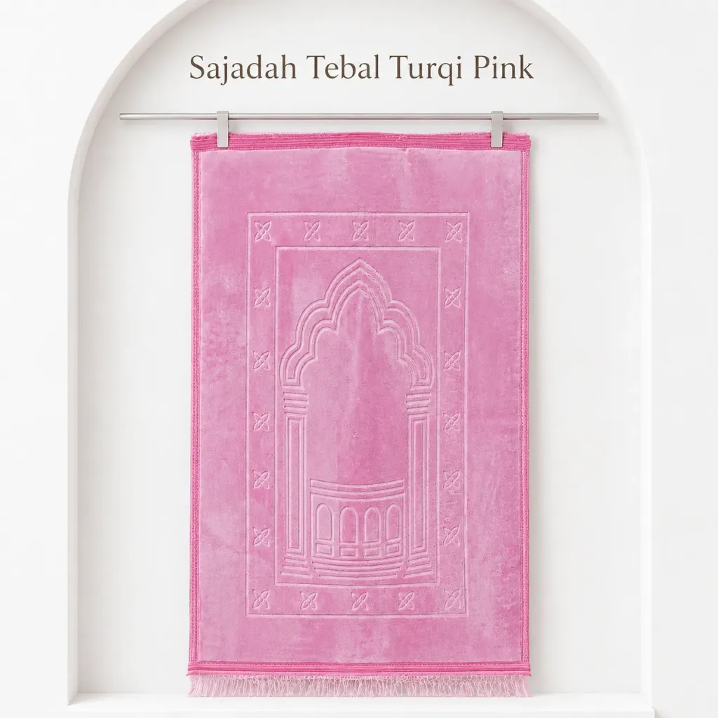 [SD-TURQ-23] SAJADAH TEBAL Turqi 23 (free tasbih digital)