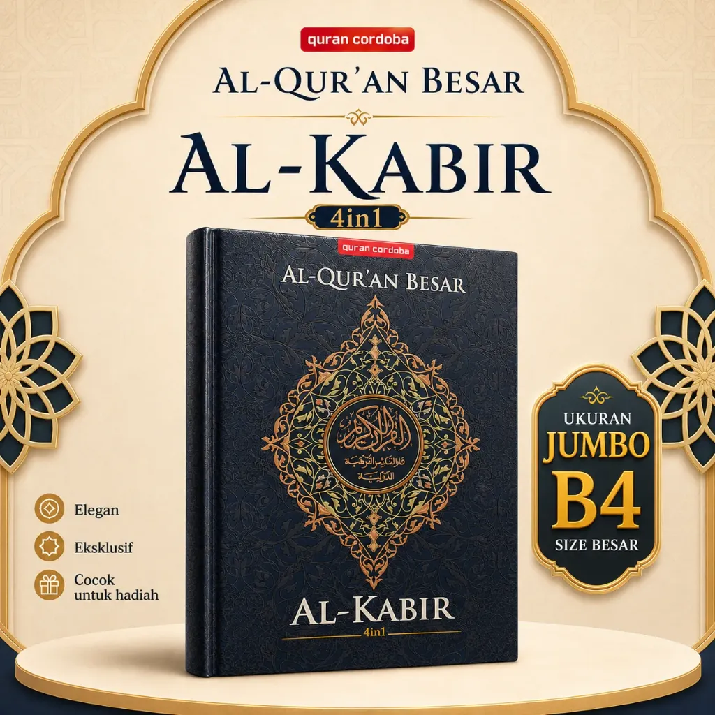 [QRN-KBR-NON-B4] Al Quran AL KHABIR(ARAB) Tanpa Terjemahan Ukuran B4 JUMBO