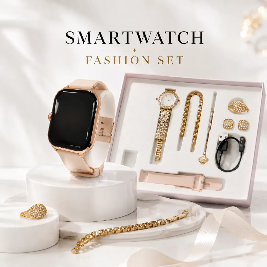 Smartwatch Fashion Set (Gold)